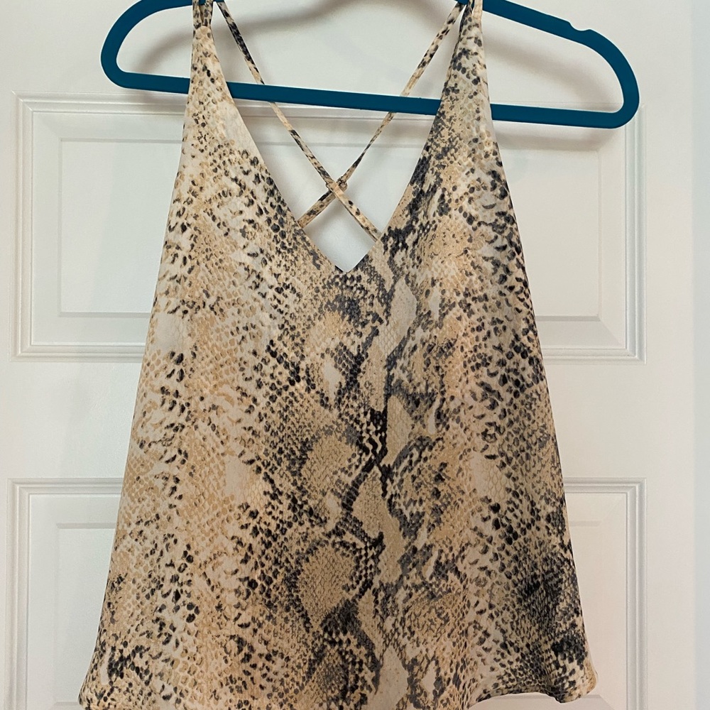 Snake print tank